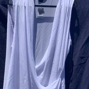 Ashley Stewart white high low top 22/24